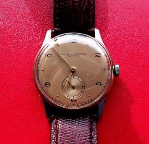 【送料無料】montre ancienne **baume amp; mercier geneve ** boitier acier fonctionne