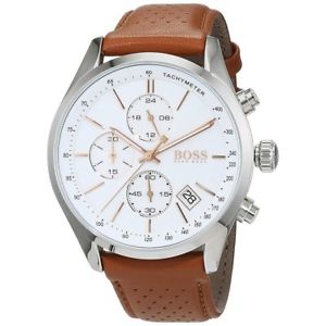 【送料無料】boss herrenuhr 1513475 analog chronograph,stoppuhr leder braun 【送料無料】boss herrenuhr 1513475 analog chronograph,stoppuhr leder braun