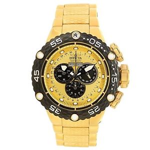 【送料無料】invicta mens subaqua goldtone swiss quartz analog stainless steel watch 21676