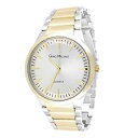 【送料無料】wrist watch for men amp; women sharp matte finish gold silver two tone rou...