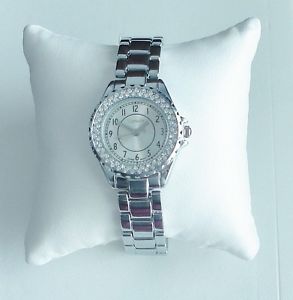 【送料無料】splendid~silver austrian crystal ladies wrist watch