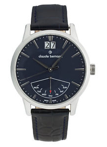【送料無料】claude bernard sophisticated classics big date herrenuhr 41001 3 buin