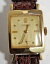 ̵vintage swiss 1950s mens lecoultre wrist watch model 438 4cw gold filled runs