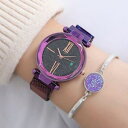 【送料無料】watch women rose gold ladies wrist fashion casual starry sky magnetic waterproof