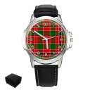 yzmacalister scottish clan tartan mens wrist watch gift engraving