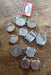 job lot of ladies vintage watch cases nos girard perregaux longines zenith