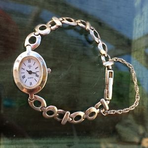 【送料無料】neues angebotvintage 1990’s ladies 925 sterling silver bracelet watch