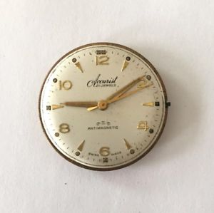 【送料無料】accurist 21 jewels swiss made watch movement working c1950 【送料無料】accurist 21 jewels swiss made watch movement working c1950