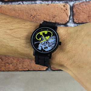 【送料無料】 icial dc comics batman classic comic boys mens wrist watch wristwatch