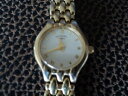 yzvintage rotary ladies gold tone quartz watch ref 10021 working