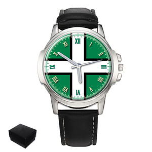 【送料無料】devon county flag gents mens wrist watch gift engraving