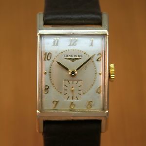 【送料無料】1950 longines gents vintage swiss 2tone watch 10k gold f’d fully serviced