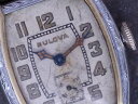 【送料無料】bulova apollo 1929 vtg art deco 2tone whiteyellow gf engraved case service...