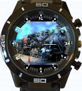 【送料無料】steam engine retro gt series sports wrist watch(2)