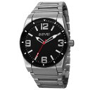 【送料無料】 mens august steiner as8152ssb easy to read swiss silvertone bracelet watch(2)