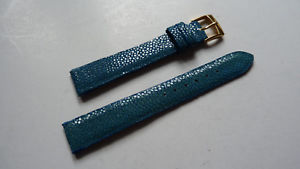 【送料無料】bracelet galuchat couleur bleu ciel 16mmx14mm neuf 【送料無料】bracelet galuchat couleur bleu ciel 16mmx14mm neuf