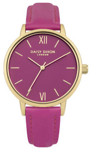 【送料無料】daisy dixon tara damenuhr dd029p analog leder pink