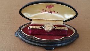 【送料無料】vintage lady elgin with cool original box 【送料無料】vintage lady elgin with cool original box