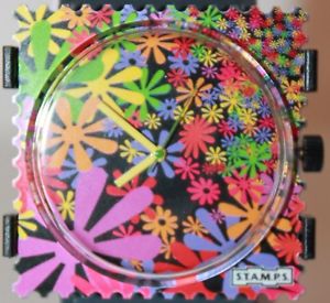 【送料無料】stamps flower flash 100311 neu zifferblatt uhr stamps