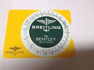 【送料無料】breitling for bentley slide rule card circa 2006 【送料無料】breitling for bentley slide rule card circa 2006