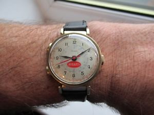 【送料無料】bugatti stopwatch telemeter articulated lugs 1940s 50s very rare just service