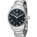 【送料無料】alpina mens startimer pilot 44mm steel bracelet automatic watch al525b4s6b