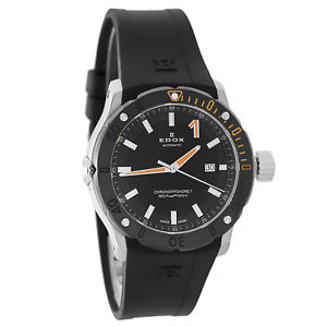 【送料無料】edox mens 500m diver chronshore1 automatic watch 80099 3o nino helium valve