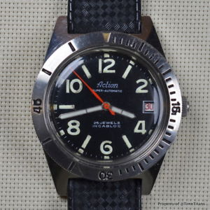 【送料無料】action 1960s skin diver automatic 200m felsa 4007n 38mm stainless steel tropic 【送料無料】action 1960s skin diver automatic 200m felsa 4007n 38mm stainless steel tropic