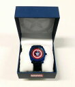 yzcaptain america shield symbol icon stainless steel wrist watch with gift box