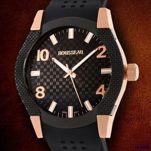 【送料無料】 rousseau gold ip plated mens moret sport watch 【送料無料】 rousseau gold ip plated mens moret sport watch