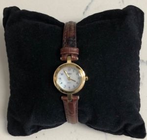 【送料無料】timex gold amp; dark brown lea