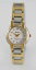 ̵armitron watch womens gold silver stainless steel water resist 30m white quartz