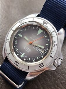 【送料無料】197080s oriosa g monnin case vintage mens diver watch as 2066 42mm