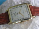 【送料無料】movado vintage 14k gold deco wrist watch, excellent