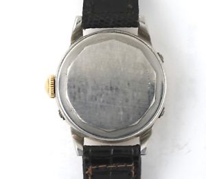 【送料無料】neues angebot1940’s man’s movado moonphase 3calendar gold shell wrist watch