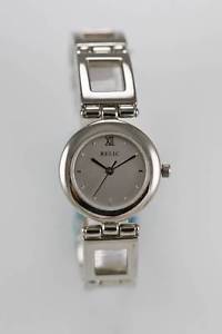 【送料無料】relic watch womens silver stainless steel battery water resistant white quartz 【送料無料】relic watch womens silver stainless steel battery water resistant white quartz
