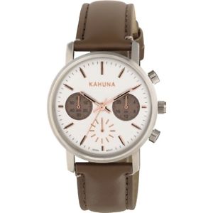 【送料無料】khnp kls0318l kahuna ladies chronograph leather strap watch 【送料無料】khnp kls0318l kahuna ladies chronograph leather strap watch