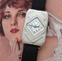 yzladies rare, stunning vintage antique elgin arts amp; crafts wrist watch serviced