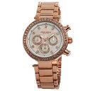 【送料無料】womens akribos xxiv ak681rg quartz multifunction crystal mop rosetone watch(2)