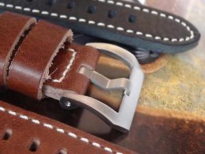 【送料無料】quality leather strap hand made to fit panerai pam watches by eichmueler germany