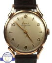 【送料無料】vintage doxa antimagnetique 35mm silver toned 14k rose gold calibre 1147 w...