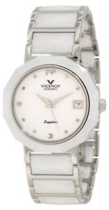 【送料無料】viceroy womens 4757607 white ceramic amp; stainless steel bracelet date watch 【送料無料】viceroy womens 4757607 white ceramic amp; stainless steel bracelet date watch