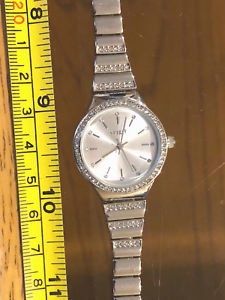 【送料無料】silver metal gem sparkle spirit strap watch strap womens time wristwatch
