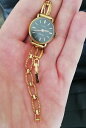 【送料無料】montre vintage femme aurore quartz plaqu or jaune(2)