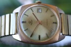 【送料無料】great vintage goldplated swiss rexa water resistant watch with date