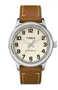 【送料無料】timex tw2r22700, mens easy reader, brown leather watch