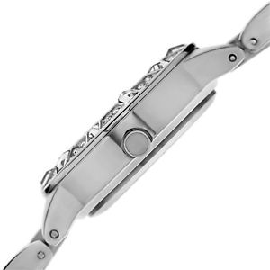 【送料無料】womens august steiner as8135rsspk swiss quartz crystal bezel bracelet watch