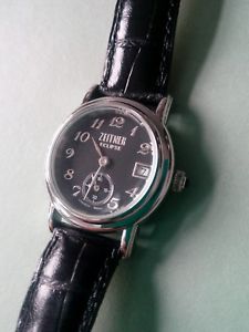 【送料無料】bnwt zeitner eclipse ladies stainless steel date quartz watch