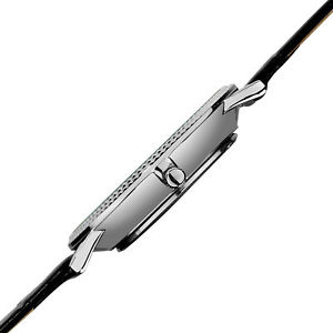 【送料無料】 mens august steiner as8048br slim quartz 24 hour brown leather strap watch