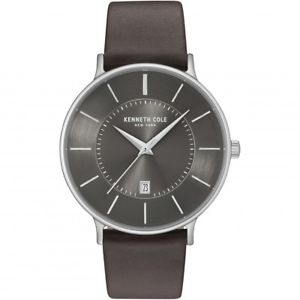 【送料無料】kenneth cole gents leather strap watch kcnp kc15097005(2)